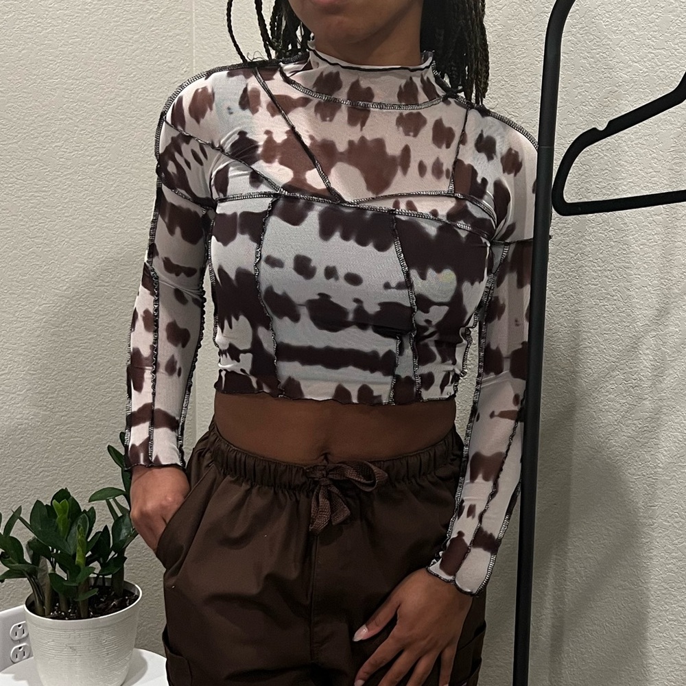 Sheer crop top